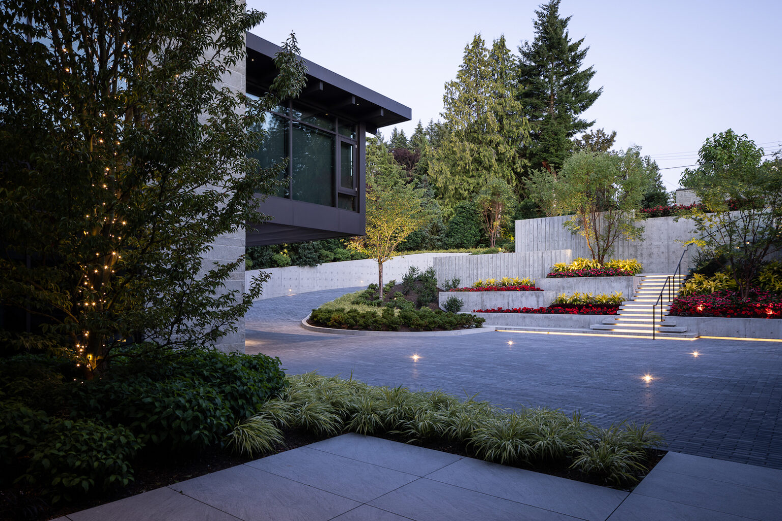 High end landscape construction by Fossil Landscape Construction in Vancouver BC featuring refined outdoor spaces, detailed craftsmanship and timeless design.