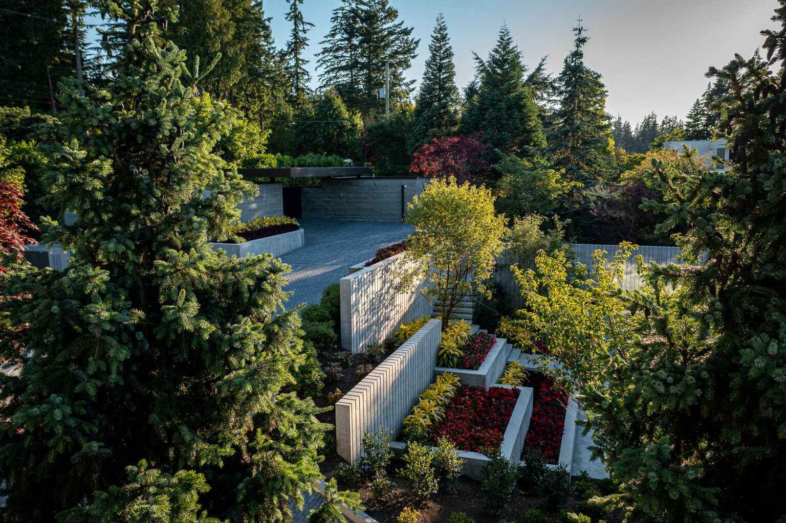 High end landscape construction by Fossil Landscape Construction in Vancouver BC featuring refined outdoor spaces, detailed craftsmanship and timeless design.