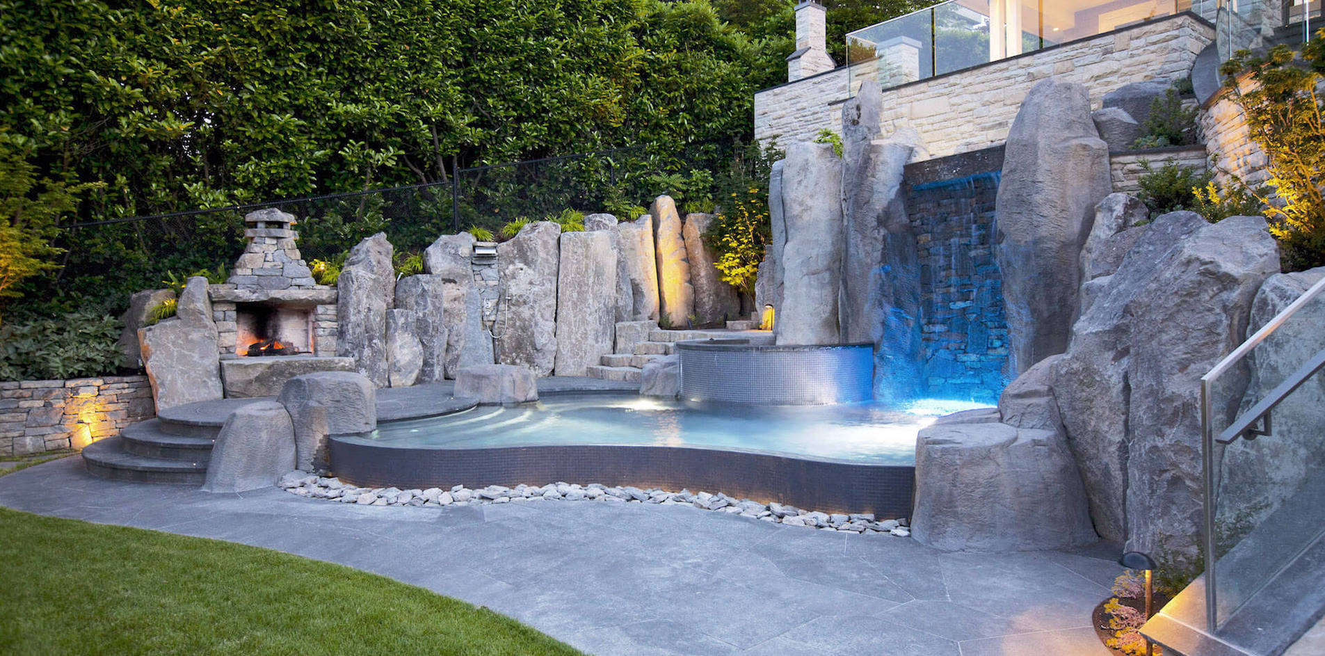 High end landscape construction by Fossil Landscape Construction in Vancouver BC featuring refined outdoor spaces, detailed craftsmanship and timeless design.