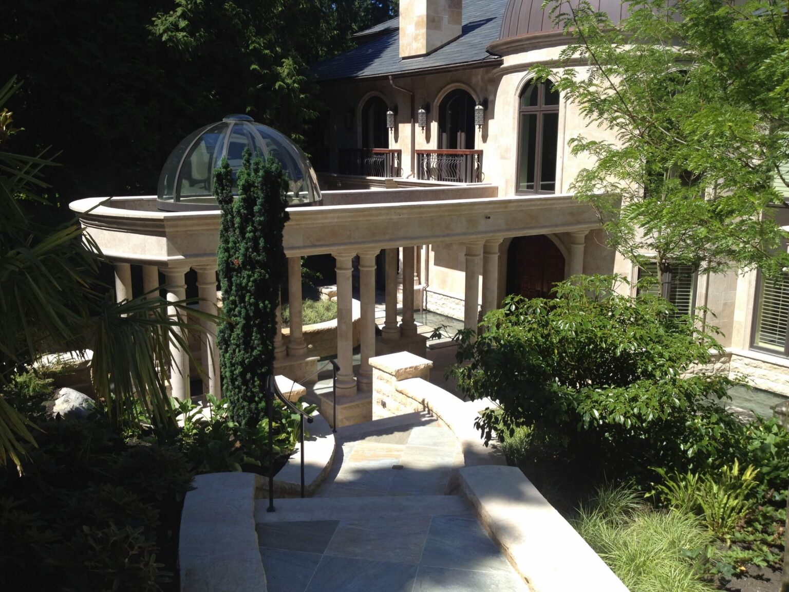 High end landscape construction by Fossil Landscape Construction in Vancouver BC featuring refined outdoor spaces, detailed craftsmanship and timeless design.
